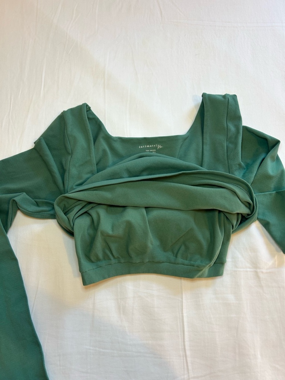 Intimately Free People Clean Lines Long Sleeve Green Size XS/P - Picture 3 of 4